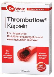Thromboflow von Burgerstein, erhältlich bei Xundheitspraxis Kemboja im Zusammenhang mit einer Behandlung
